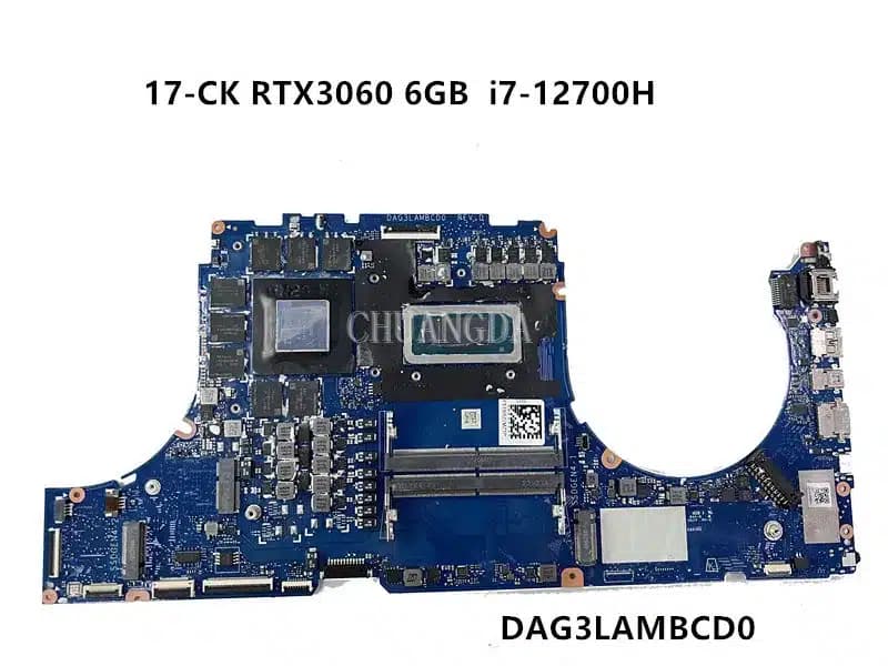 Placa base | DAG3LAMBCD0 | HP 17-ck1065cl | i7 12th + GeForce RTX 3070 Ti | MOTHERBOARD — imagen 1