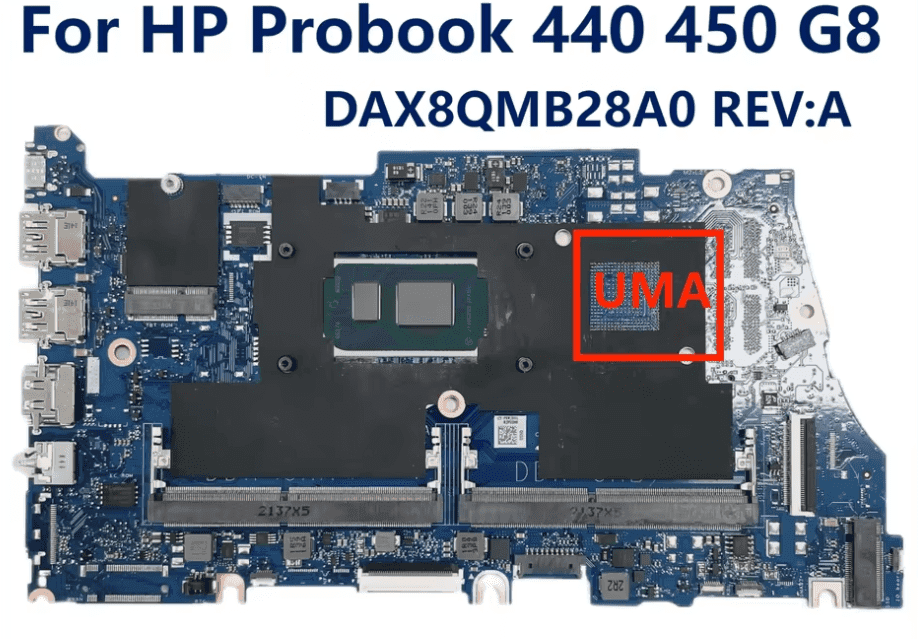 Placa base | DAX8QMB28A0 (X8QA) | i7-11th | SRK02 | HP Probook 440, 450, G8 | MOTHERBOARD — imagen 1