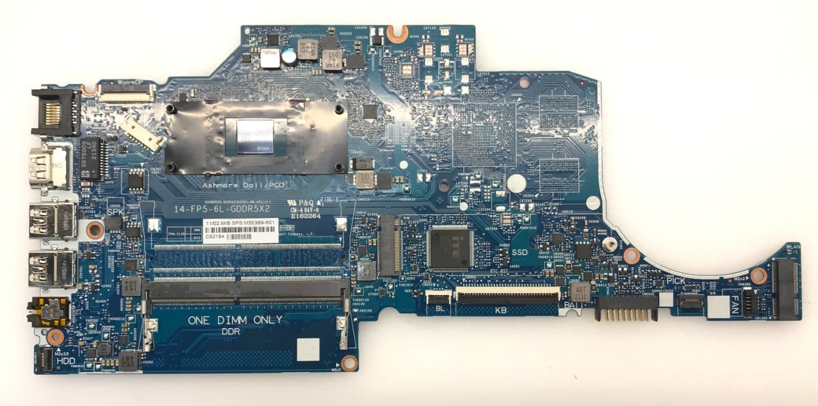 PLACA BASE HP ASHMORE DALI PCO AMD ATHLON SILVER PARA HP 14 PAVILION — imagen 1