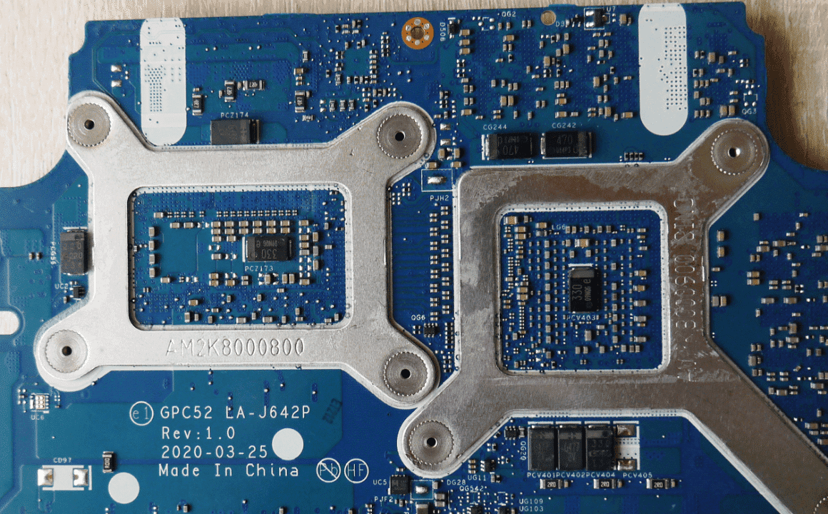 Placa base | LA-J642P | RTX 2060 | HP Gaming 15-DK | i7 10th | SRH8Q | MOTHERBOARD — imagen 2