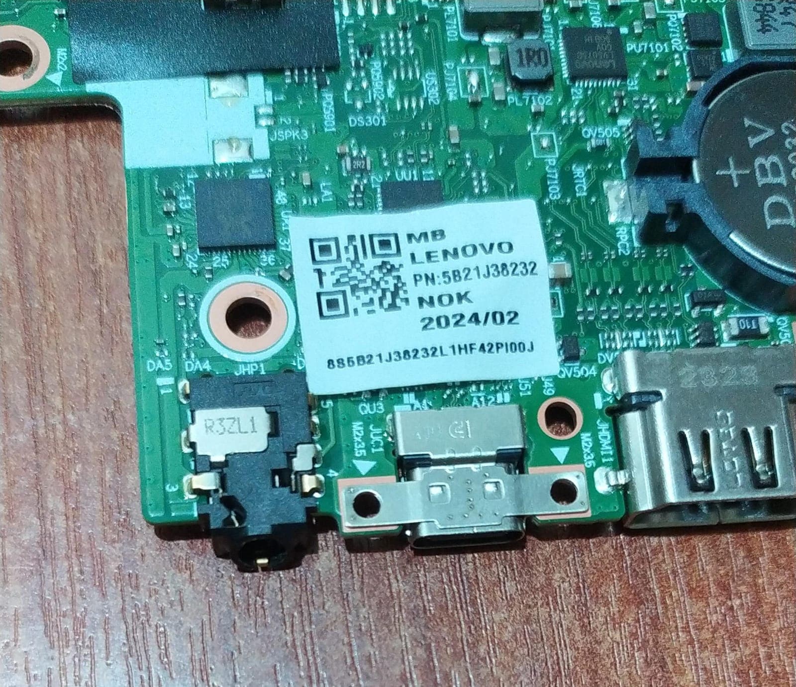 Placa Base | LENOVO | PN: 5B21J38232 | 19365441010554511NM121OE KS586 10B2 1Q_41Z | AMD RYZEN 7 7730U | MOTHERBOARD — imagen 2