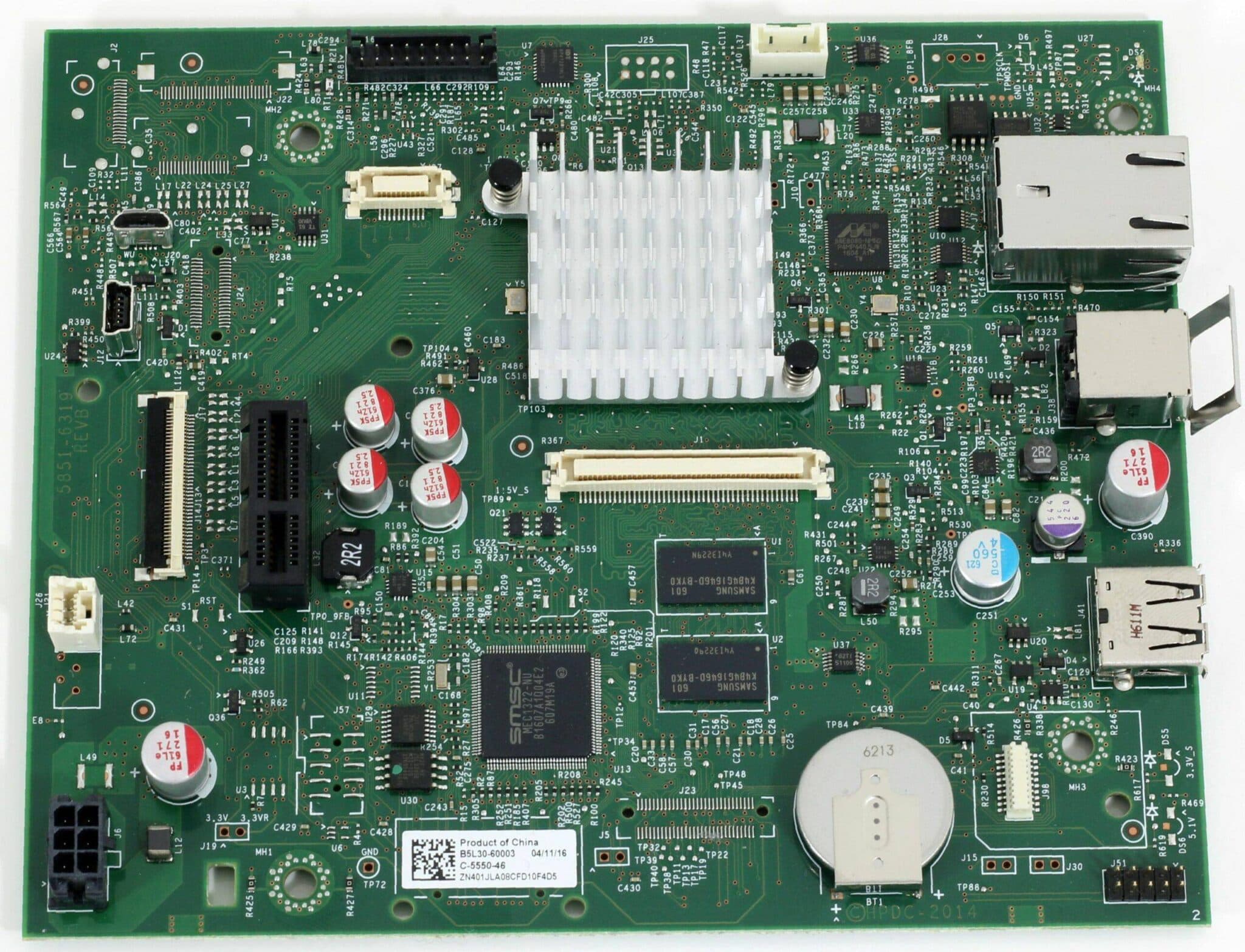 Placa Formatter HP Laserjet Enterprise M553N M553DN M553X B5L30-60003 — imagen 2