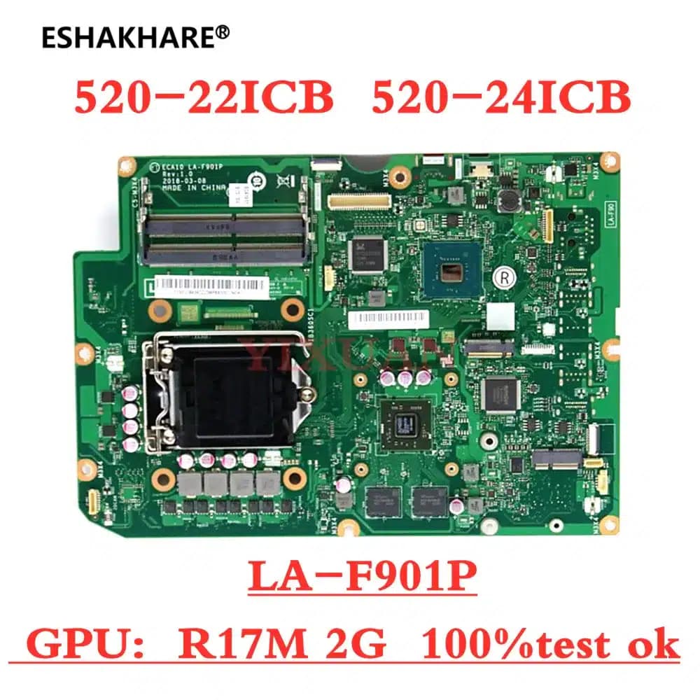 Placa Madre | All in One Lenovo | AIO LA-F901P, V530-24ICB, 520-24ICB, 520-22ICB, 01LM436, 01LM437 $90 · Disponibles — imagen 1