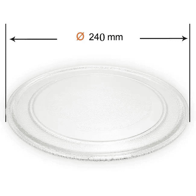 Plato de Vidrio para Microondas (Repuesto) 24cm — imagen 1