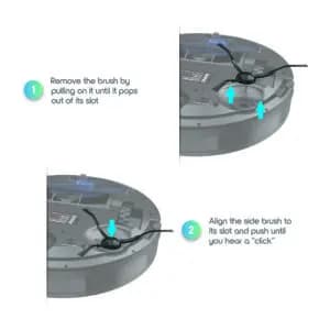 Repuesto de Cepillo lateral para Aspiradora Robot Tzumi OptiMax UV Light Smart Optic — imagen 3