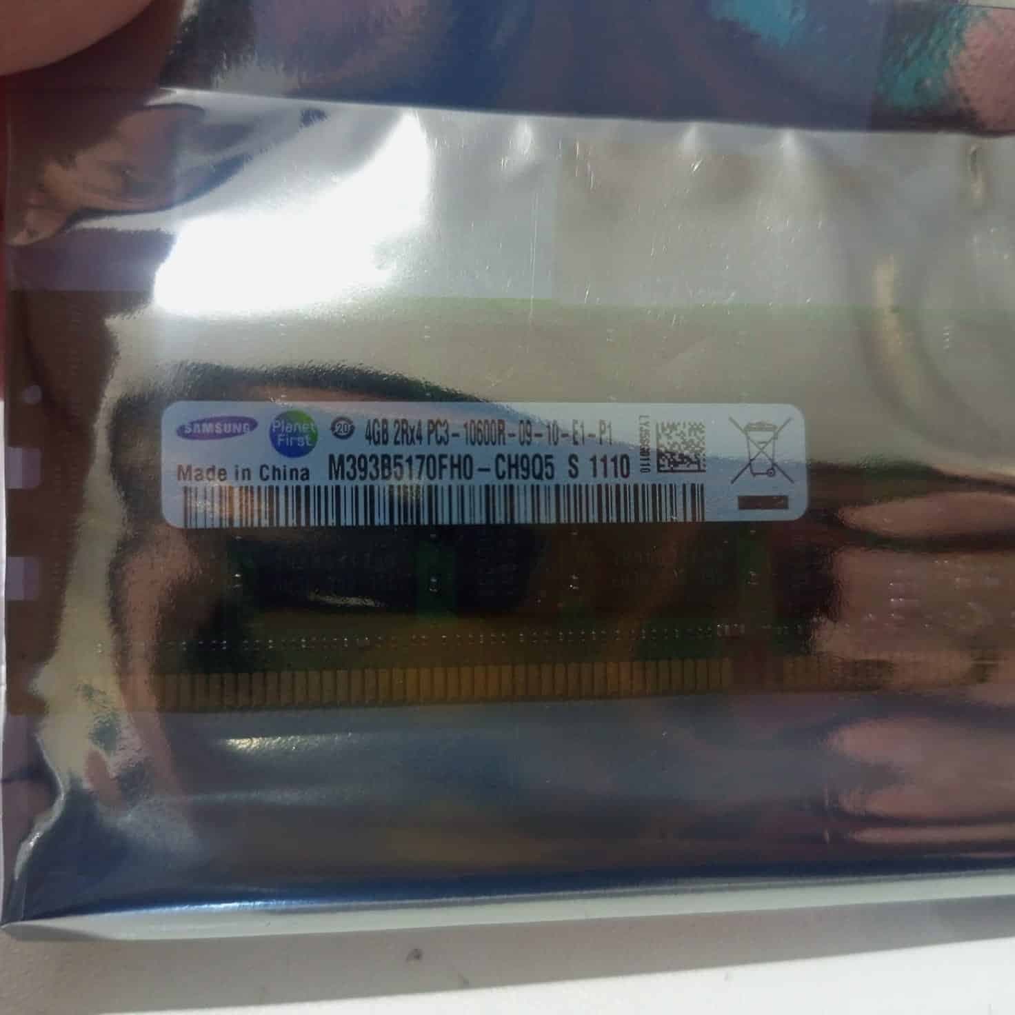 Samsung 4GB DDR3 1333MHz PC3-10600R ECC Registered | M393B5170FH0-CH9Q5 — imagen 1