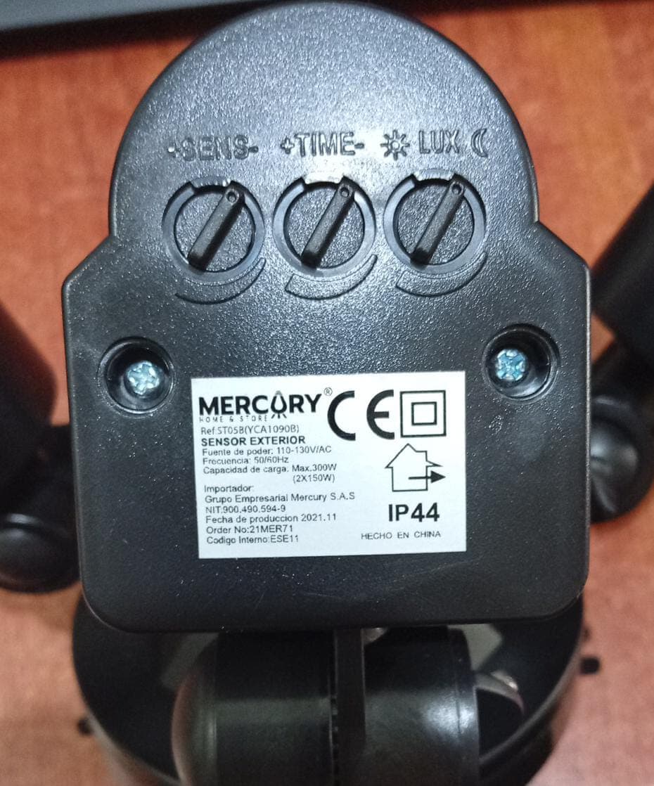 Sensor de Movimiento Exterior Mercury ST05B (YCA1090B) - Seminuevo — imagen 3