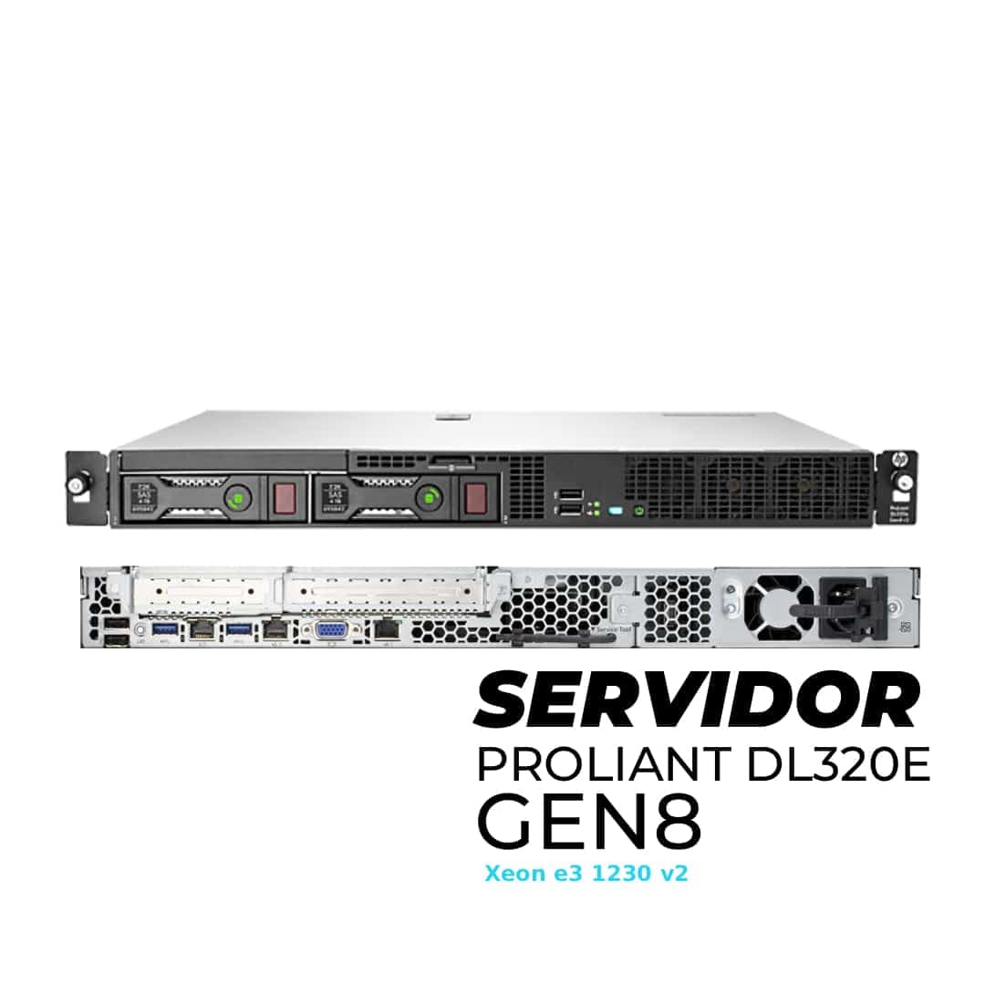 Servidor HP ProLiant DL320e Gen8 Xeon E3‑1230 v2 3.3 GHz 8 GB RAM 500 GB HDD — imagen 1