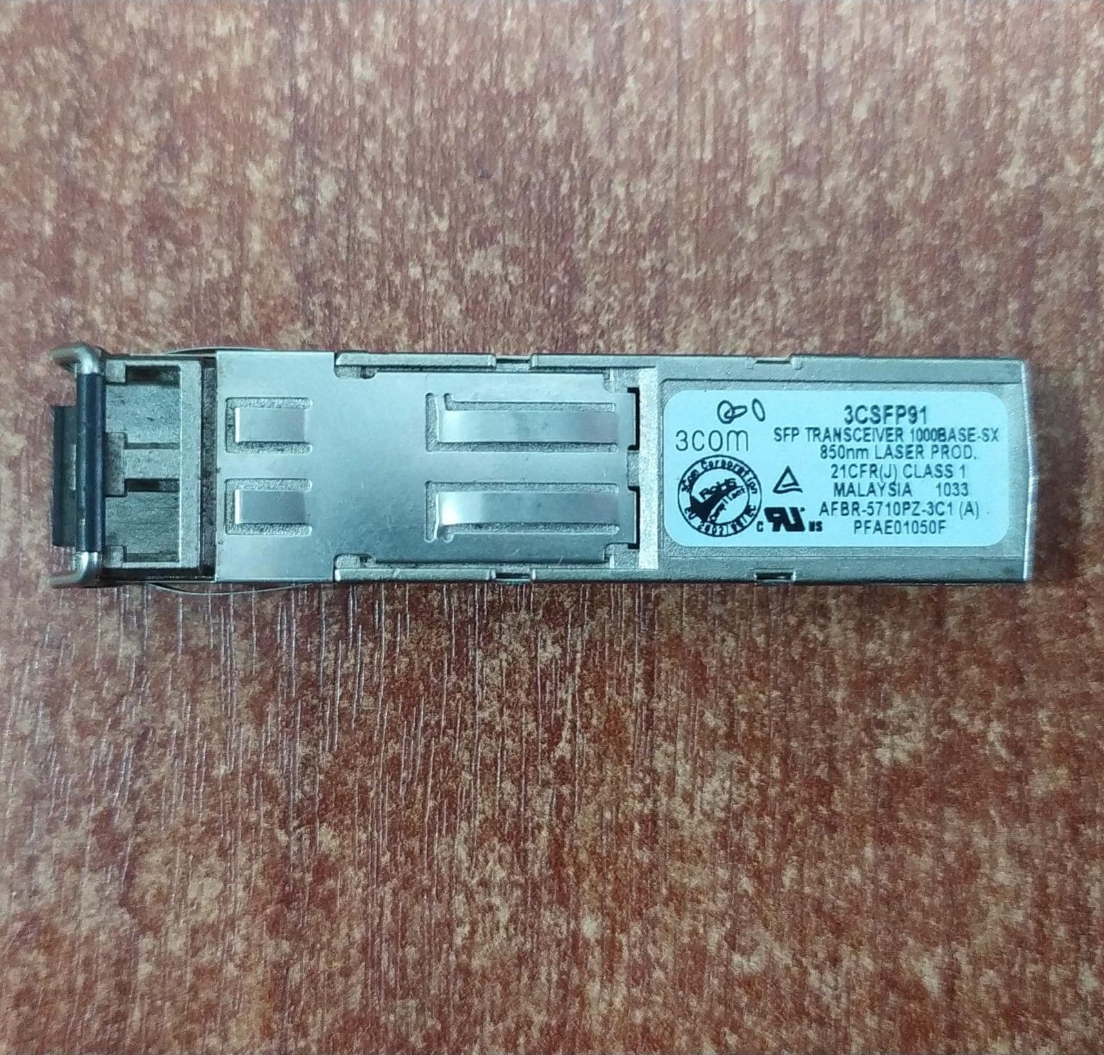 SFP Transceiver 3Com / Avago AFBR‑5710PZ 1000BASE‑SX 850nm (3CSFP91) – seminuevo — imagen 1