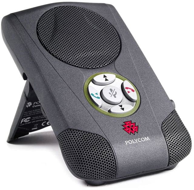 Speakerphone USB Polycom CX100 con estuche y manual (para Office Communicator, Skype y Lync) — imagen 1