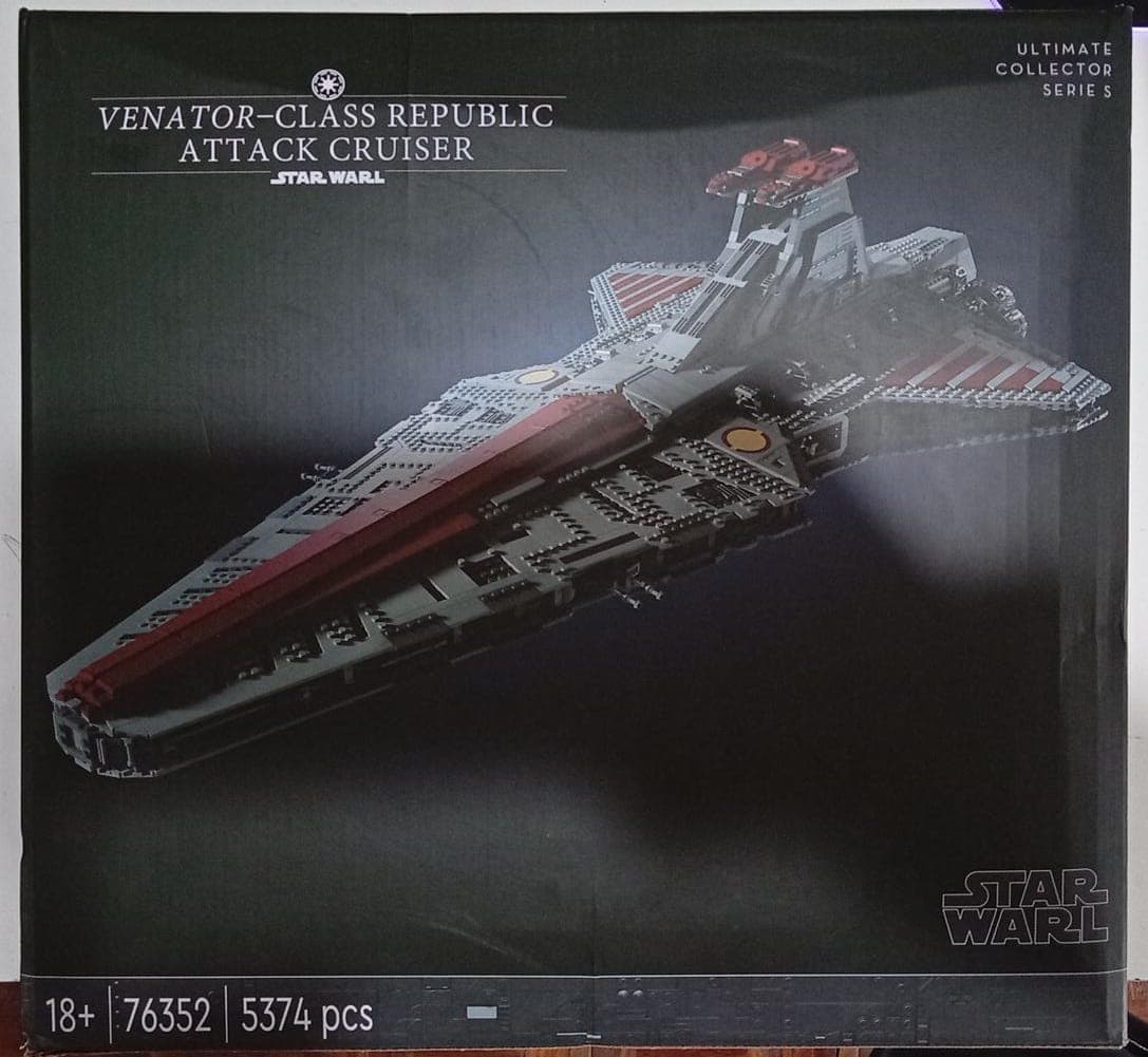 Star Wars Venator-Class Republic Attack Cruiser armable tipo Lego 76352 UCS 5374 Piezas 109cm — imagen 2