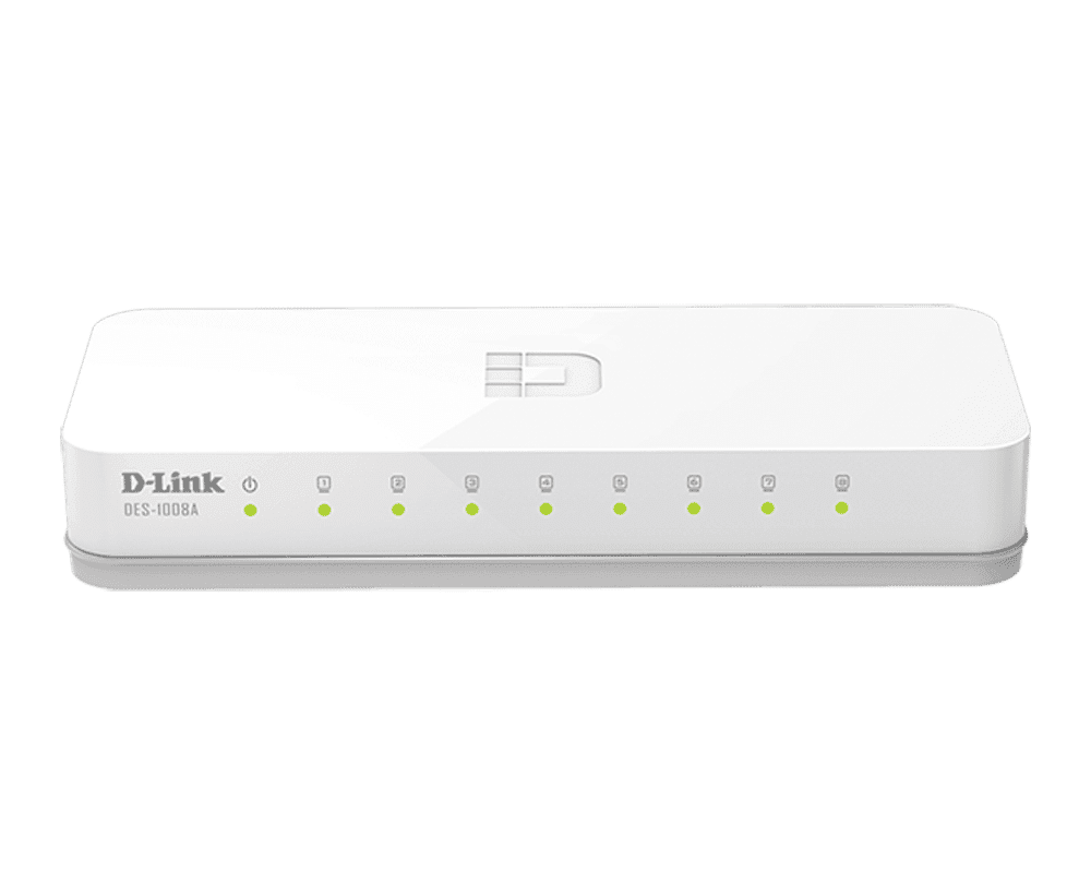 Switch 8 Puertos 10/100 Mbps D-Link DES-1008A (H/W Ver. E1) — imagen 1