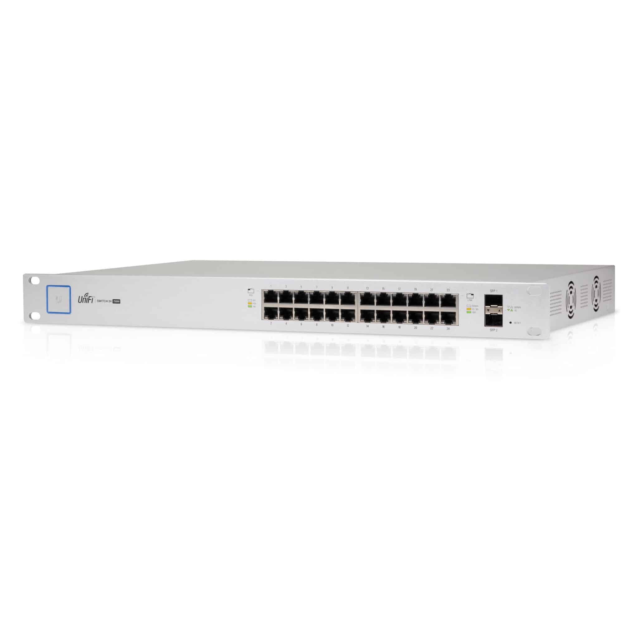 Switch Administrable Ubiquiti UniFi US-24-250W 24 Puertos PoE+ 250W Rack 1U — imagen 1