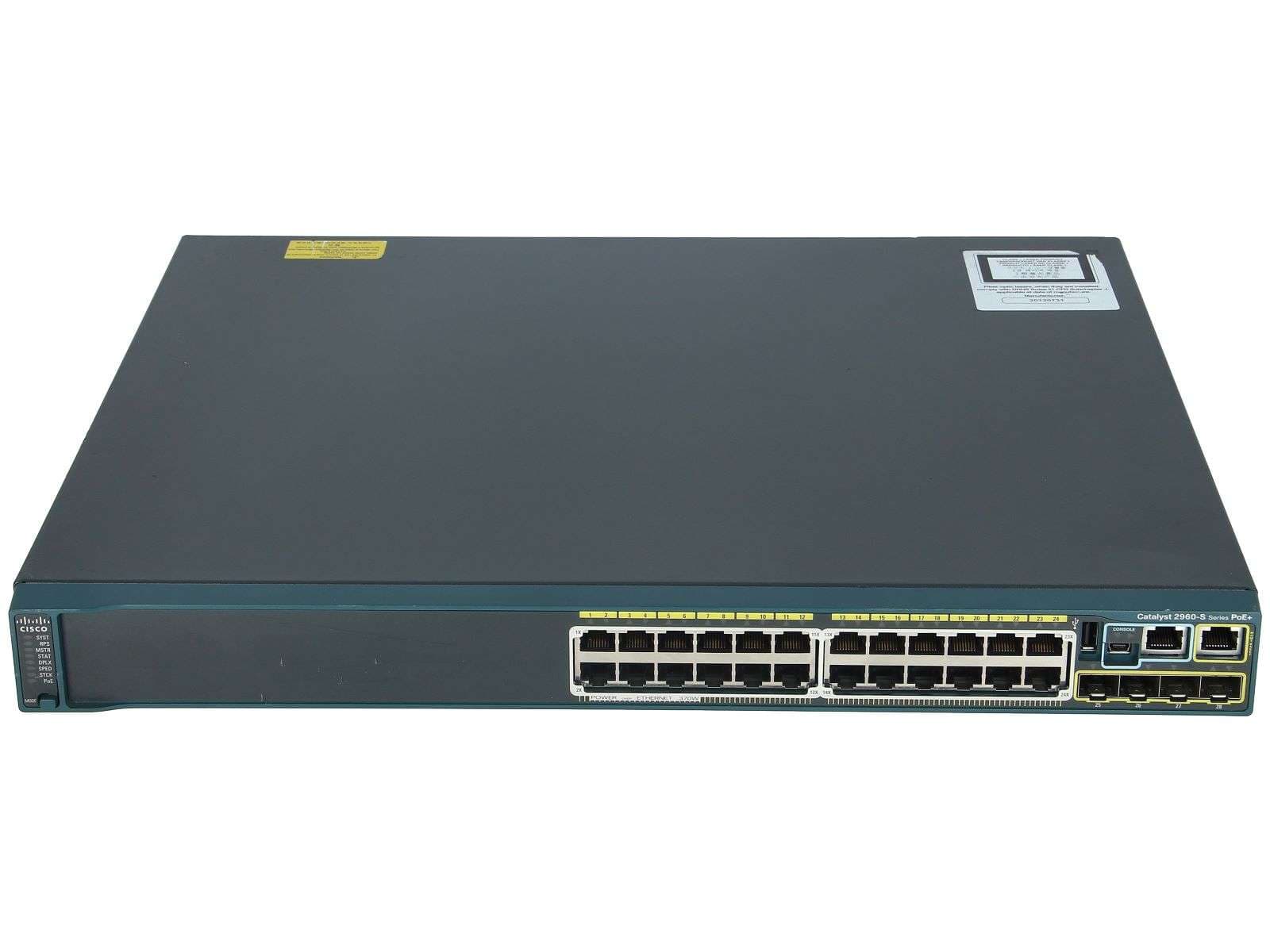 SWITCH Catalyst 2960-s series poe+ | WS-C2960S-24PS-L | 4 x SFP LAN — imagen 1