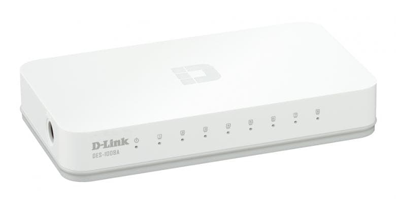 Switch de Red D-Link DES-1008A 8 Puertos 10/100 Mbps Blanco — imagen 1