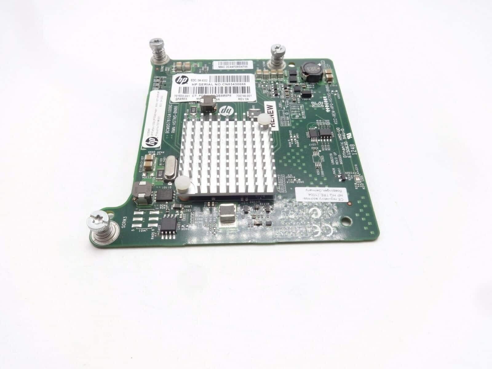 Tarjeta adaptadora intermedia HP 701530-001 Flex Fabric 10 GB 2 puertos 534M — imagen 1