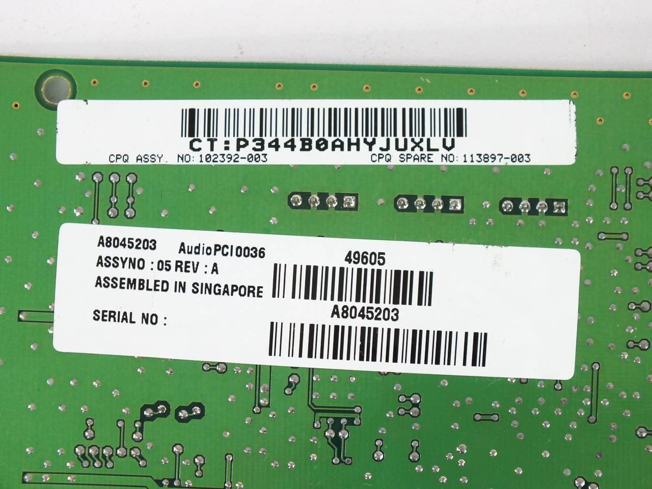 TARJETA DE AUDIO PCI COMPAQ 113897-003 5200 — imagen 5