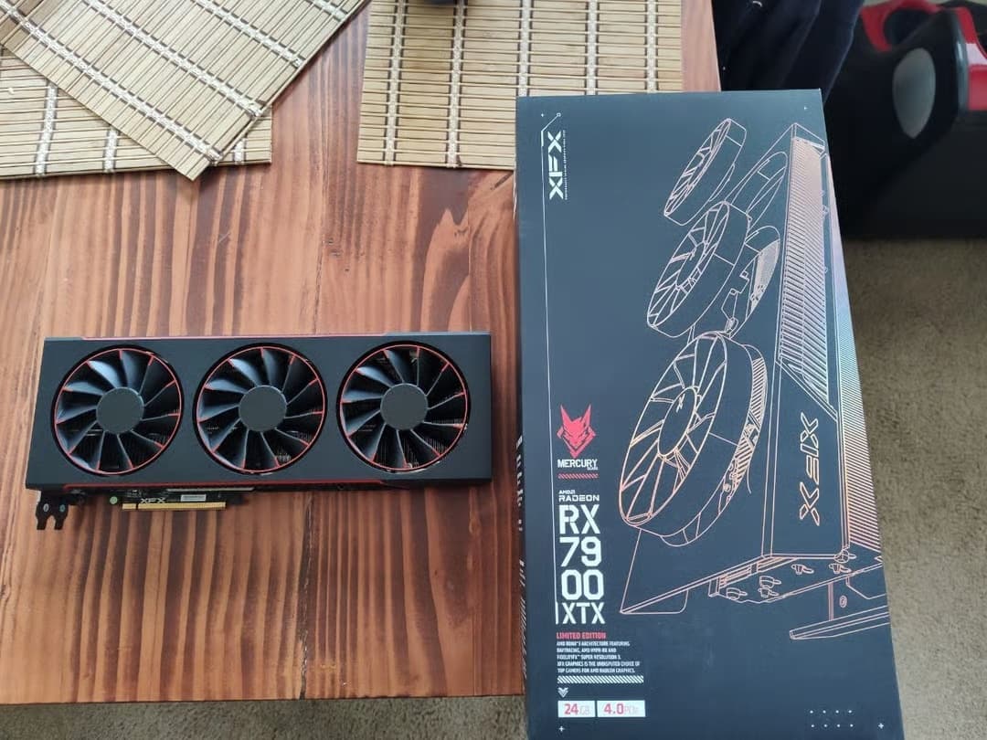 TARJETA DE VIDEO XFX MERCURY AMD RADEON RX 7900 XTX MAGNETIC AIR 24GB GDDR6 RDNA3 amd radeon rx 7900 xtx — imagen 5