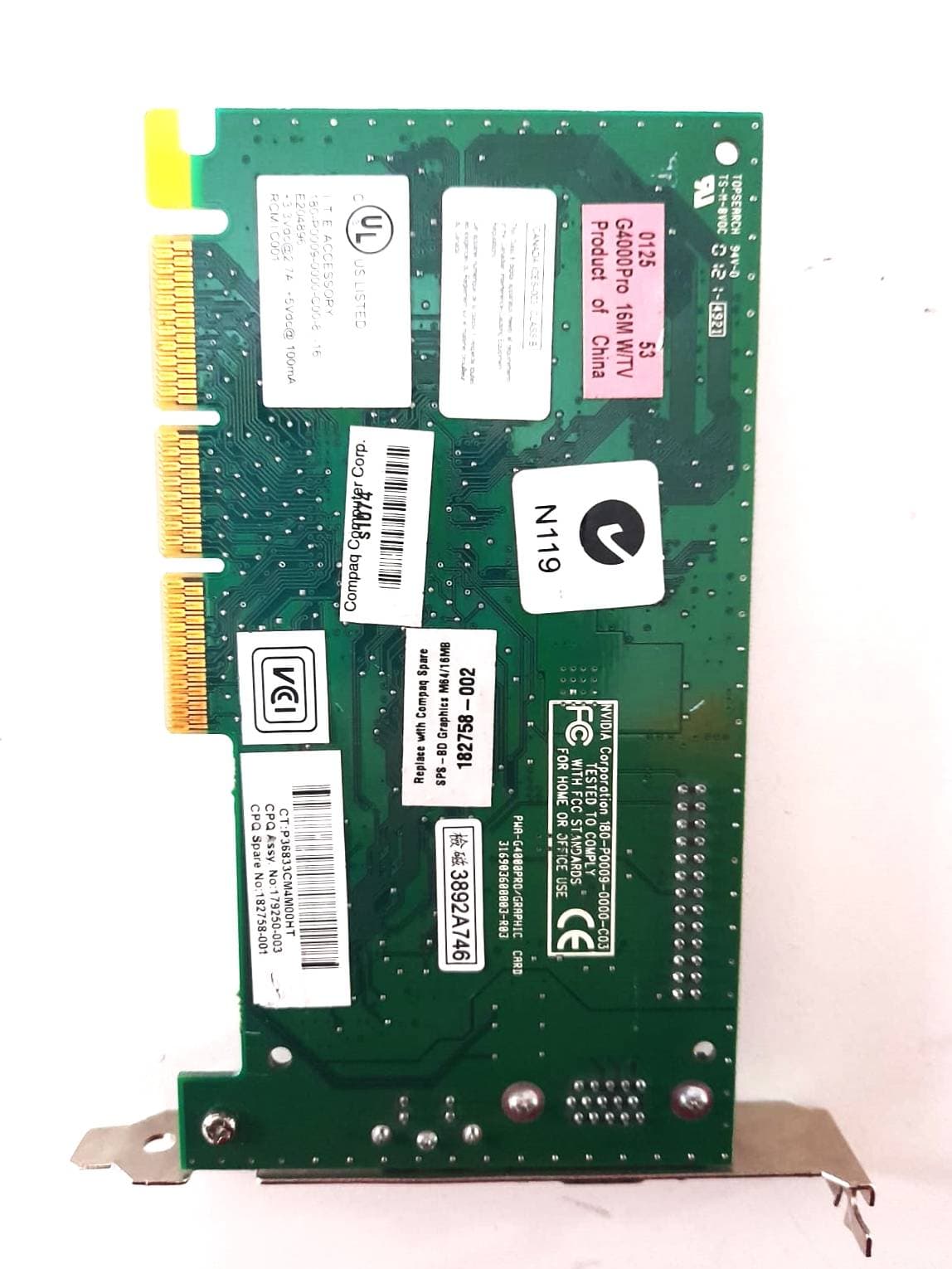 TARJETA GRÁFICA DE VIDEO COMPAQ PRESARIO 50 CON SALIDA DE TV-182758-001 — imagen 2