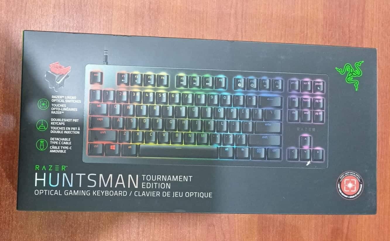 Teclado Gamer Razer Huntsman Tournament Edition TKL Switches Ópticos RGB USB-C — imagen 1
