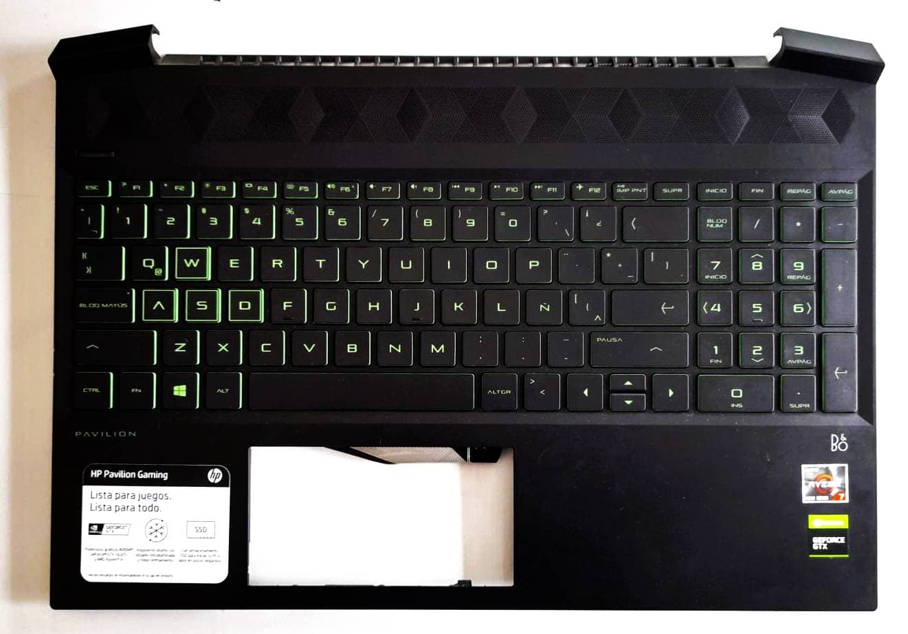 TECLADO Y REPOSAMANOS HP PAVILION GAMING 15 L72597-B31 — imagen 1