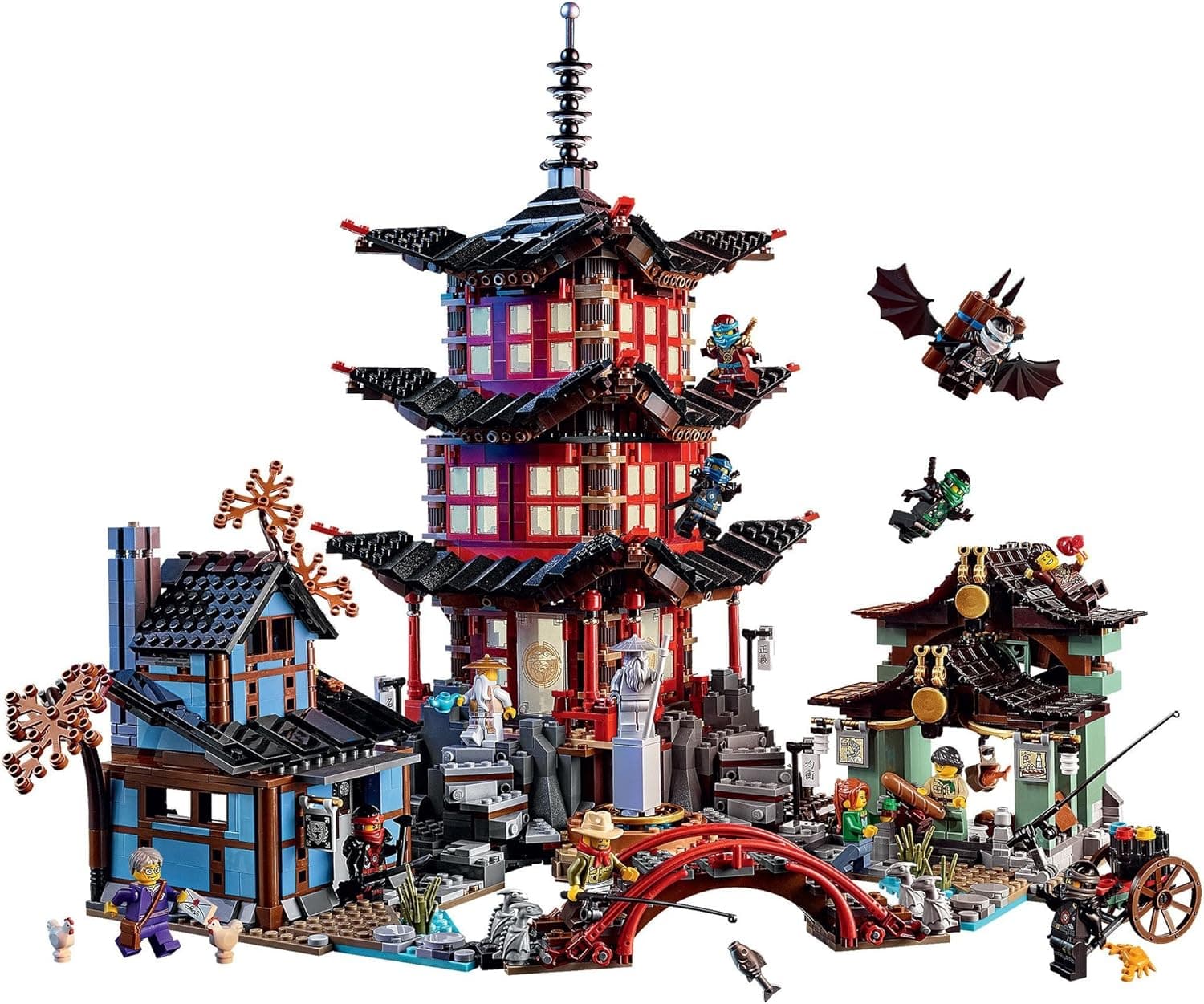 Templo de Airjitzu Ninjago armable tipo Lego 2115 Piezas 45cmX50cm (modelo: 10318) — imagen 1