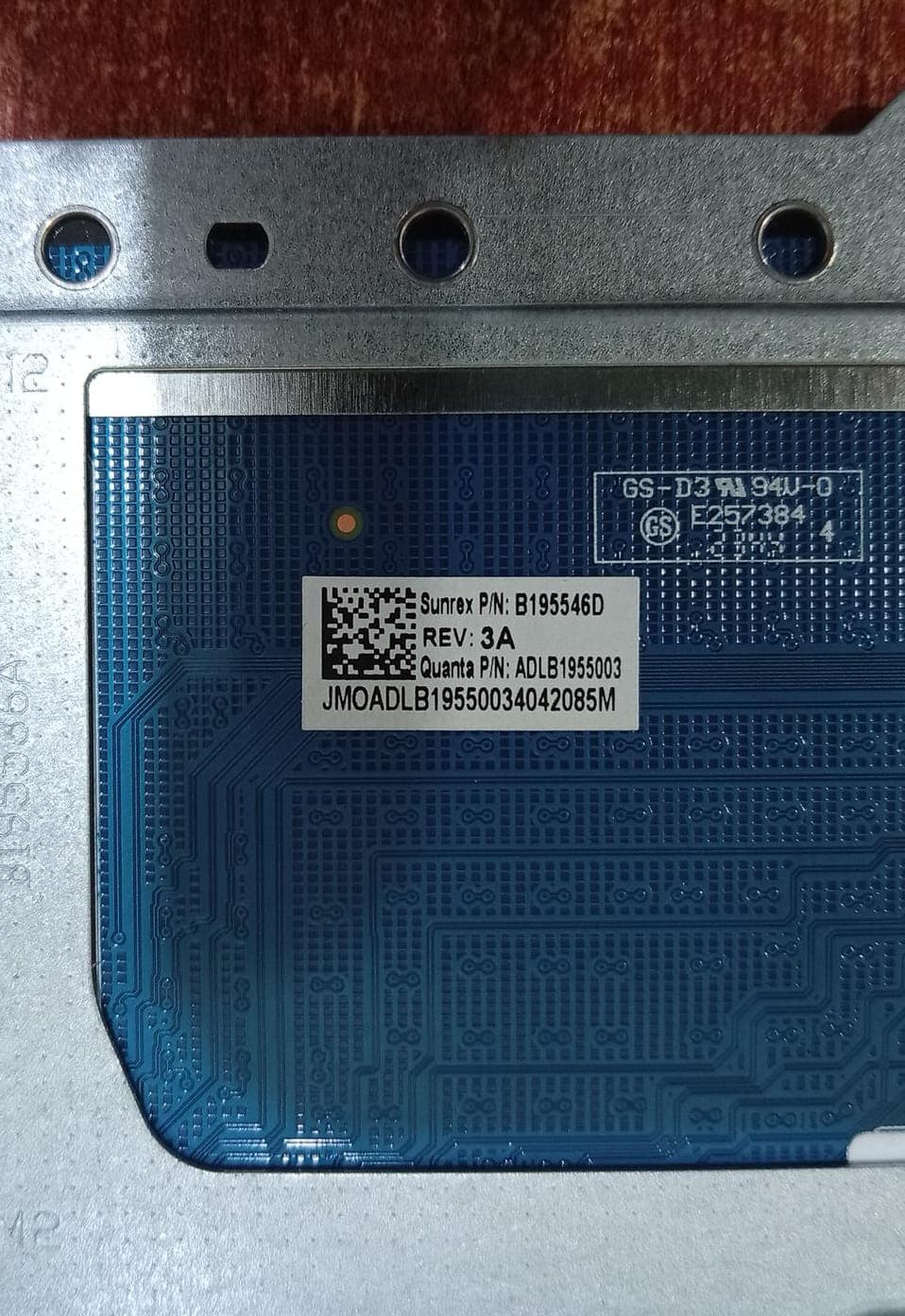 Touchpad Laptop Sunrex B195546D / Quanta ADLB1955003 Trackpad Interno para HP / Lenovo / Acer Usado — imagen 4