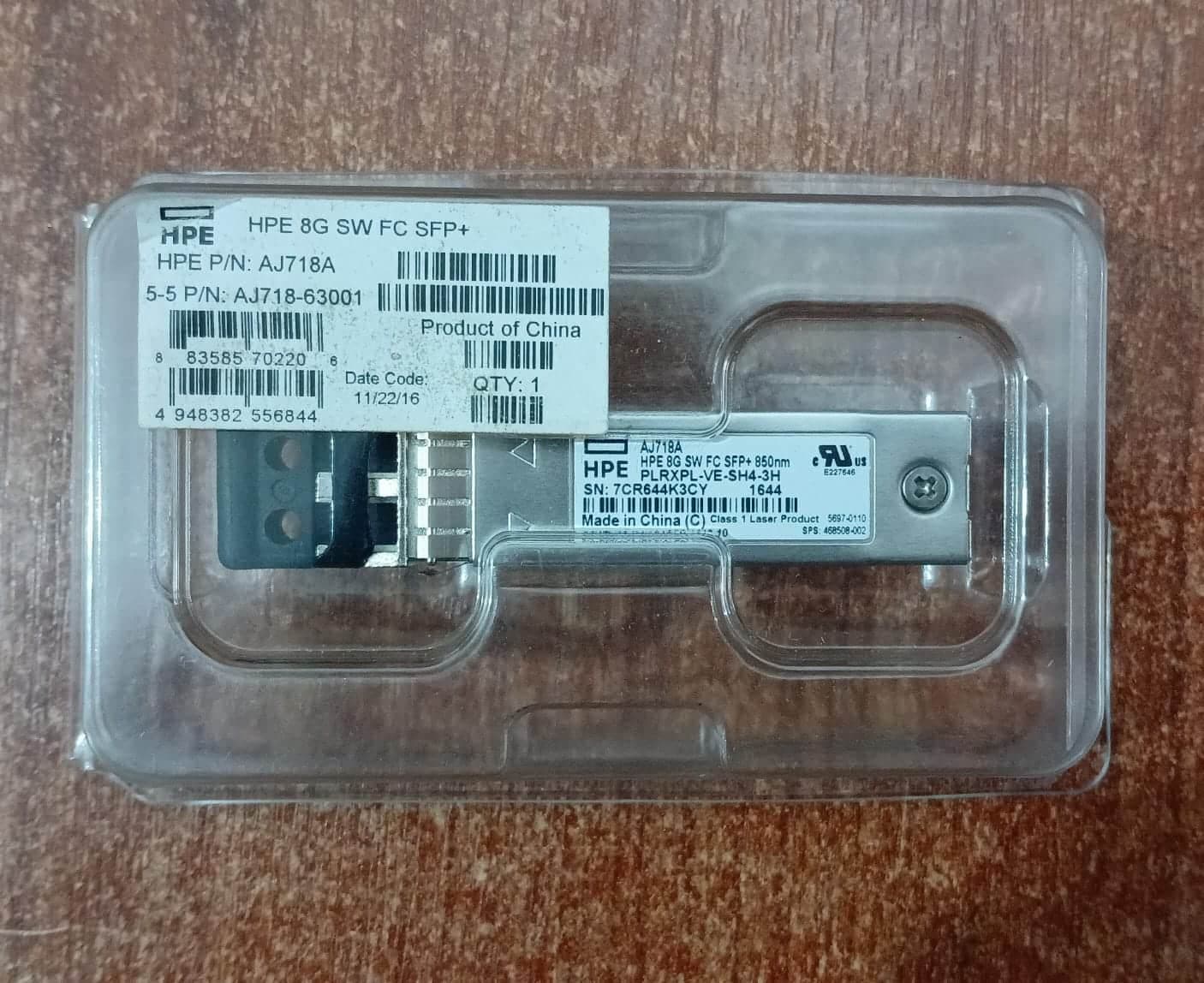 Transceptor HPE AJ718A 8G FC SFP+ (850 nm) – Seminuevo – SPS 468508‑002 — imagen 2