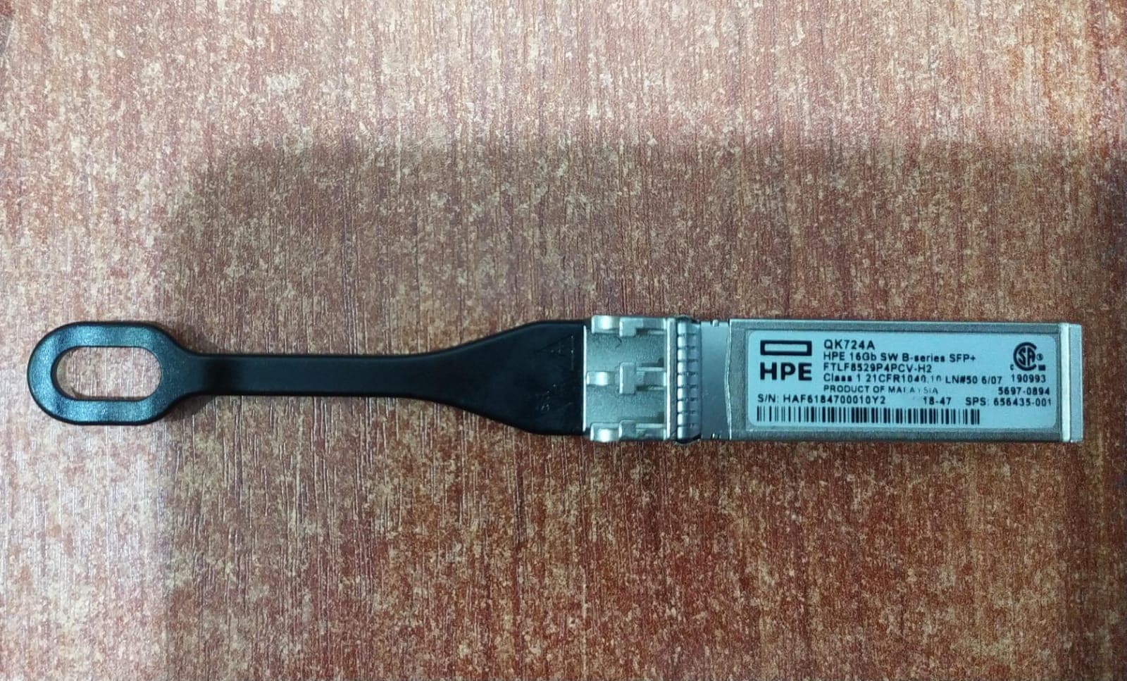 Transceptor HPE / Finisar QK724A FTLF8529P4PCV-H2 16Gb SW SFP+ (Seminuevo) — imagen 1