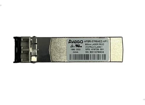 Transceptor óptico Avago AFBR‑57R6AEZ‑HP1 850 nm SFP / 4.25 Gbps / LC Duplex — HP 416729‑001 — imagen 1