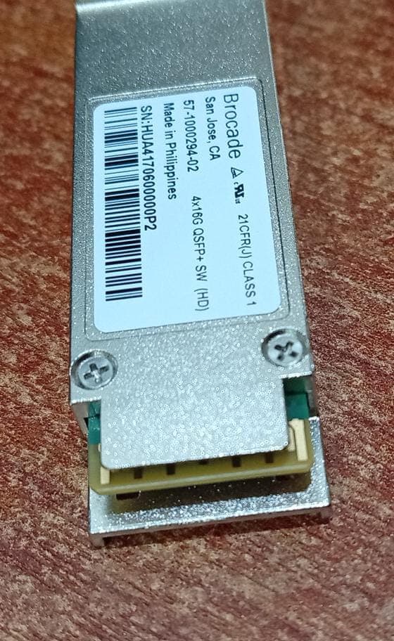 Transceptor Óptico Brocade 57-1000294-02 4x16G QSFP+ SW (HD) 16Gb Fibre Channel Clase 1 — imagen 4