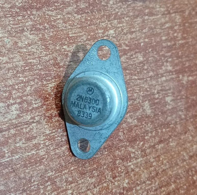 Transistor Darlington NPN 2N6300 Motorola High Gain TO-3 — imagen 1