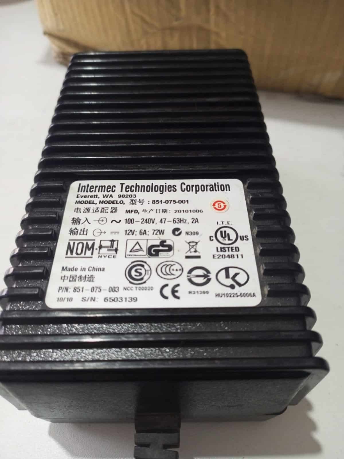 Trasformador 851-075-001 adaptador de CA 12V 6A 72W 12 6 amperios | Fuente de poder — imagen 2