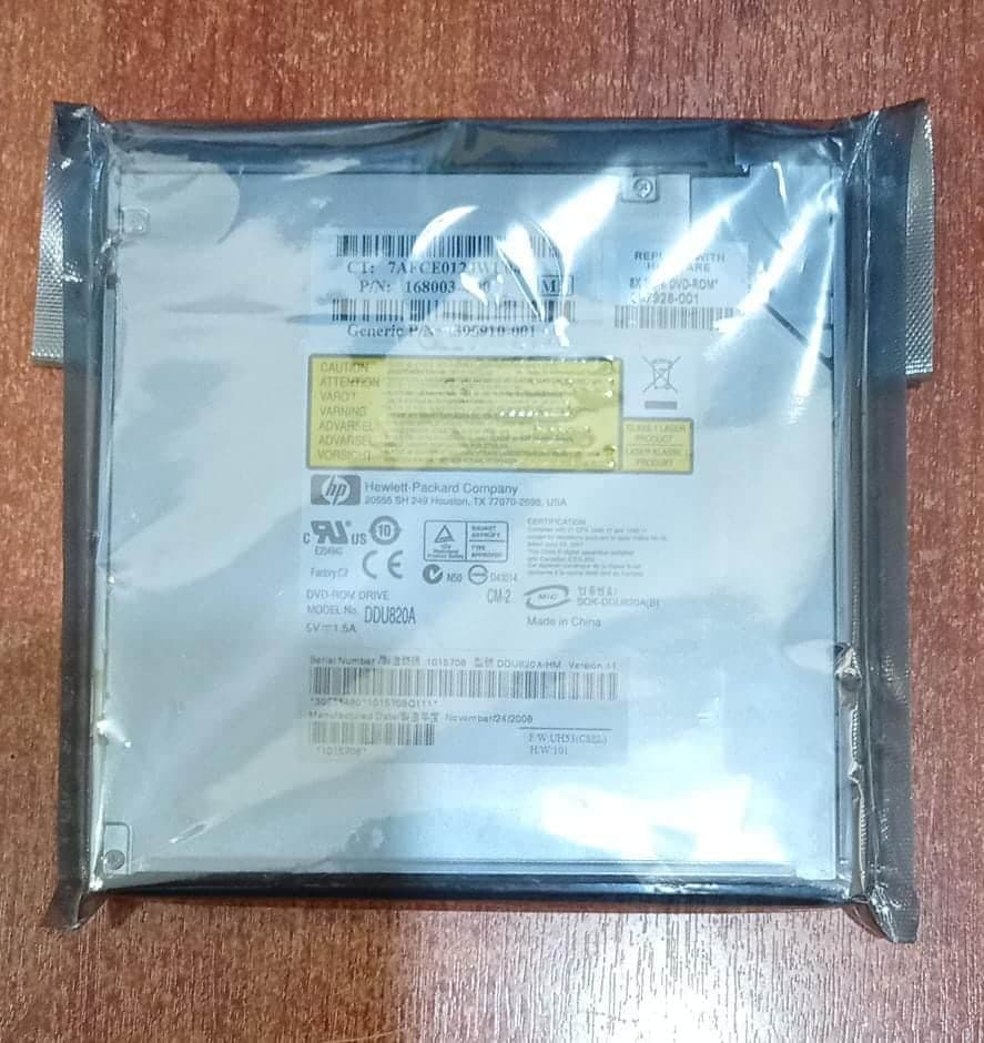Unidad Óptica Slim DVD-ROM HP DDU820A 8X SATA 397928-001 para Laptop — imagen 1