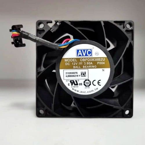 Ventilador AVC DBPD0838B2U Fan Server 80x38mm 12V 1.20A PWM | Seminuevo — imagen 1