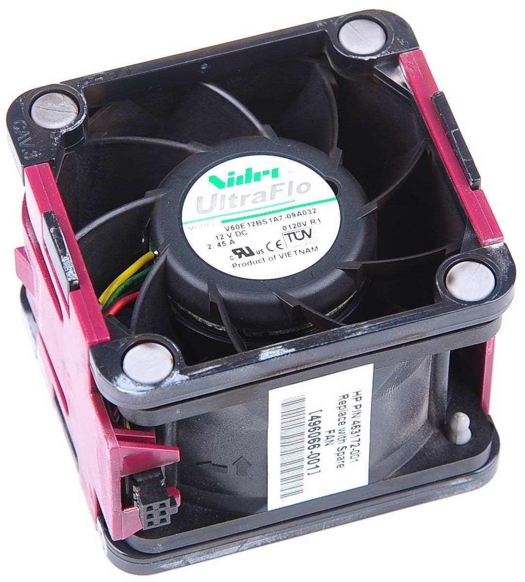 VENTILADOR / FAN | NIDEC ULTRAFLO | SERVIDOR DL380 G6-G7 | V60E12BS1A7-09A032 | 12V 2.45A | 463172-001 — imagen 2