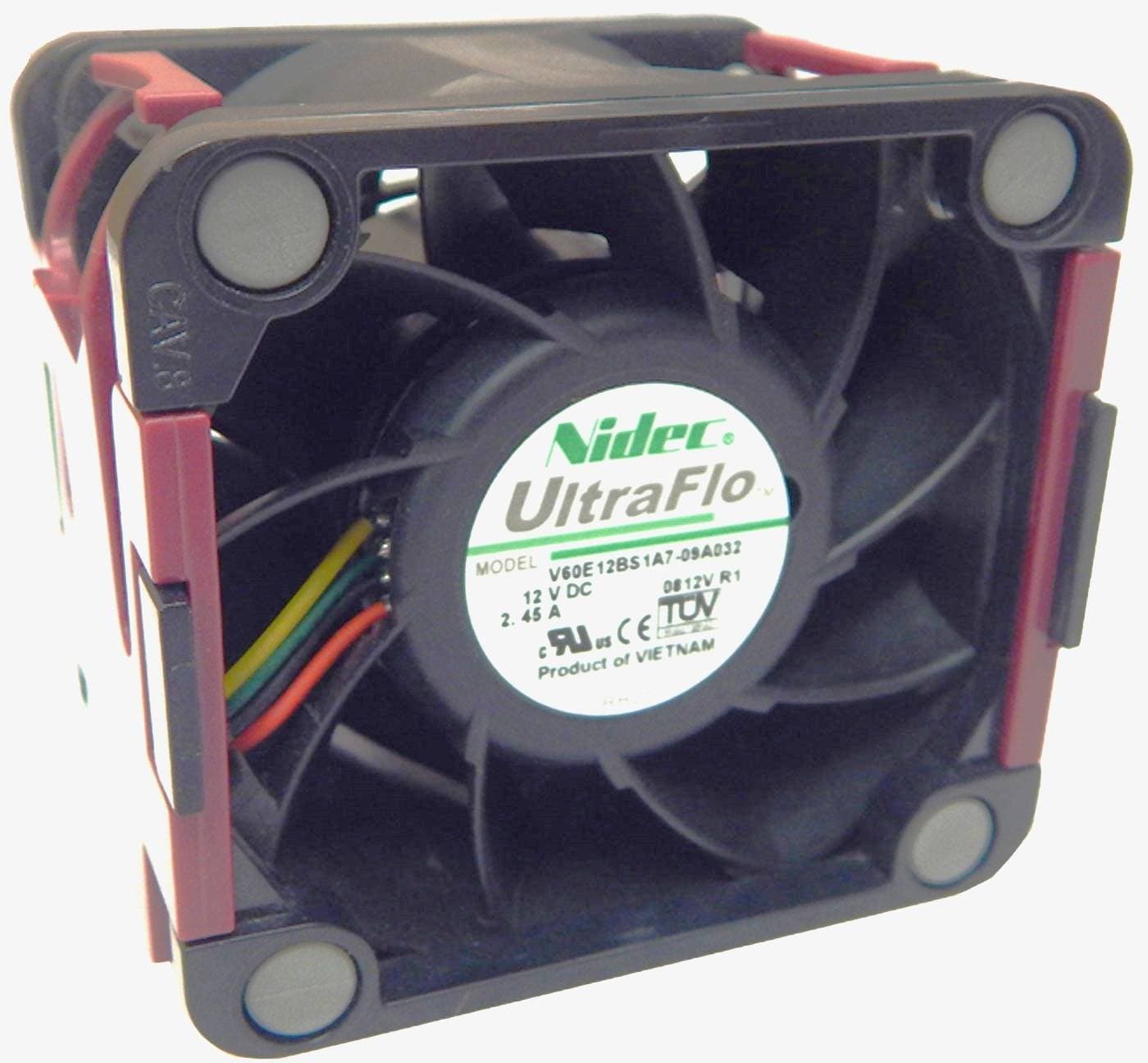 VENTILADOR / FAN | NIDEC ULTRAFLO | SERVIDOR DL380 G6-G7 | V60E12BS1A7-09A032 | 12V 2.45A | 463172-001 — imagen 1