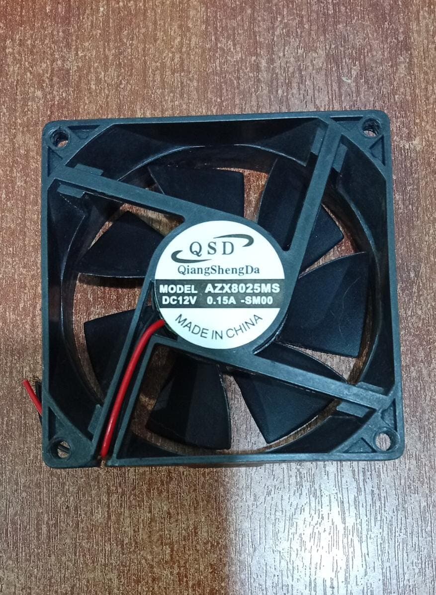 Ventilador QSD AZX8025MS 80x80x25mm 12V 0.15A silencioso para chasis y fuentes de PC — imagen 1