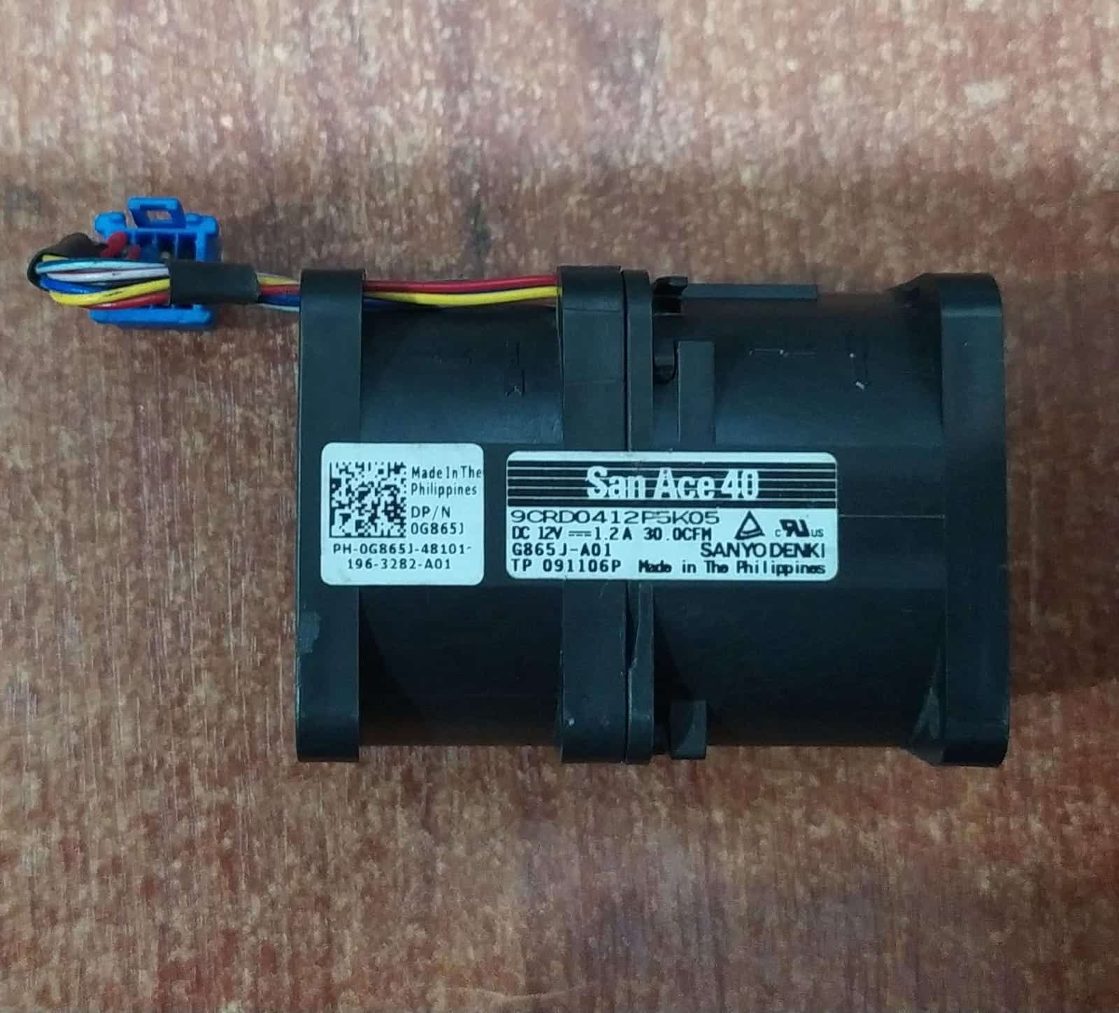 Ventilador San Ace 9CRD0412P5K05 / 0G865J 12 V 1.2 A PWM – Repuesto Dell R410 — imagen 3
