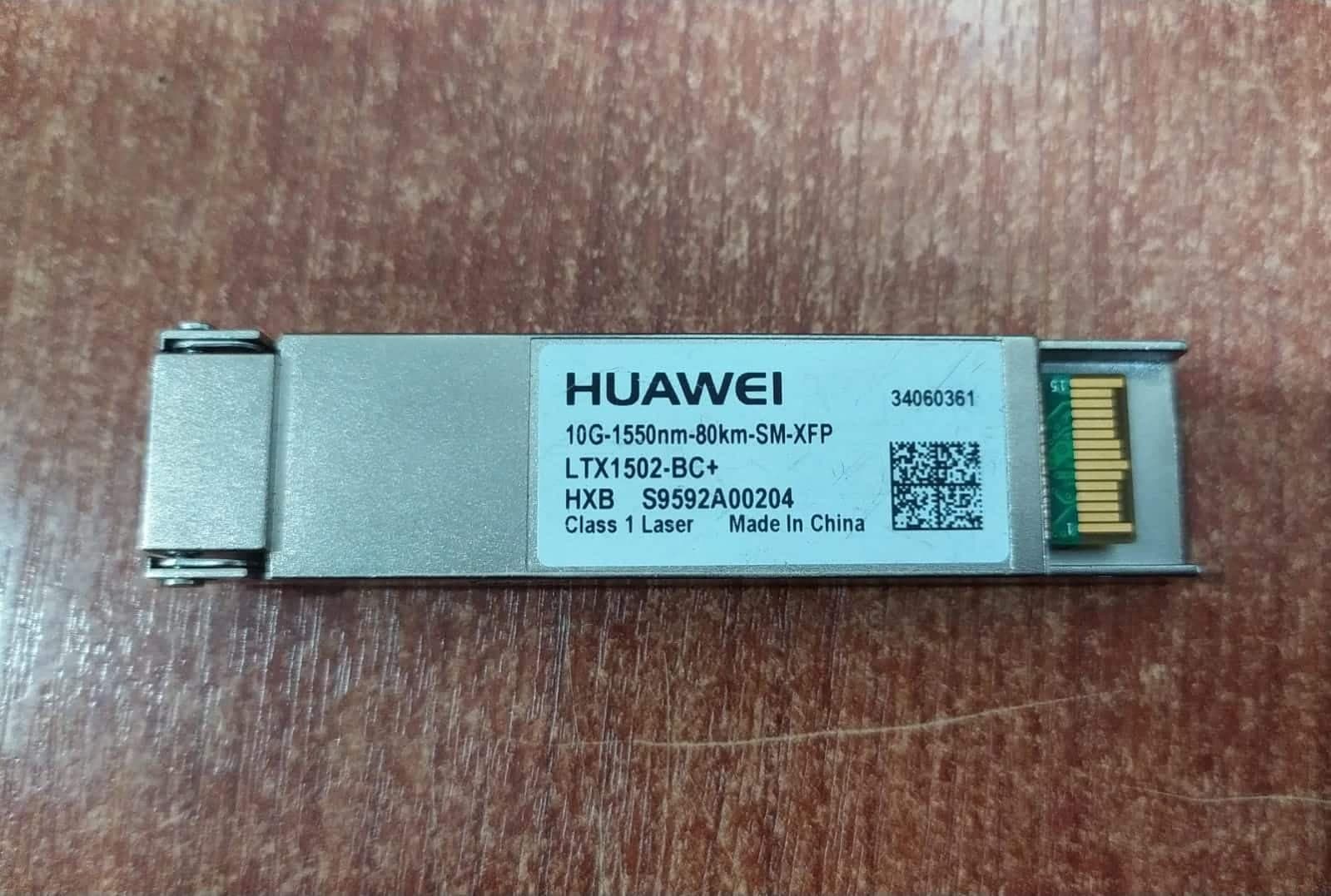 XFP 10G HUAWEI LTX1502‑BC+ 1550 nm 80 km – Módulo Óptico SMF — imagen 1